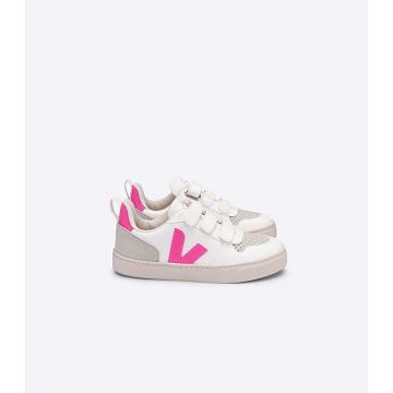 Veja V-10 CWL Sneakers Kinderen White/Purple | BE 845MQZ